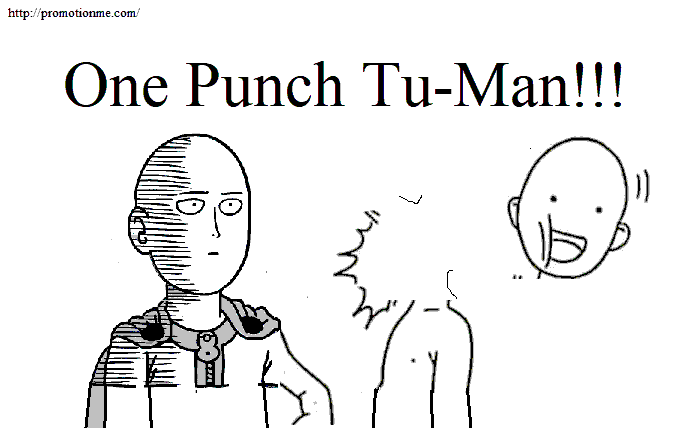 Meme Tuman dan One Punch Man 
